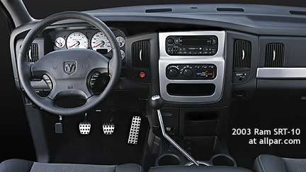 2003 SRT10 interior dash