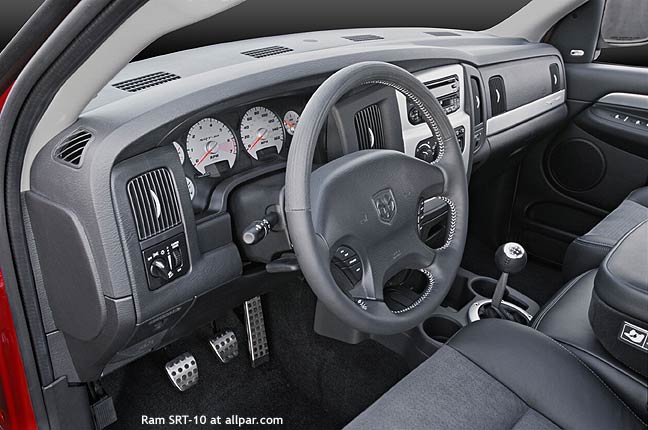 full interior of 2003 Dodge Ram SRT10