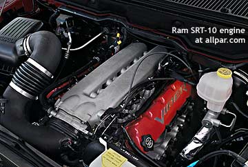 Viper engine in SRT-10 ram pickup truck